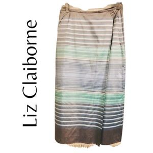 Liz Claiborne Sz 10 Silk Skirt